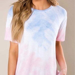 Pink Pastel Tie Dye Tee